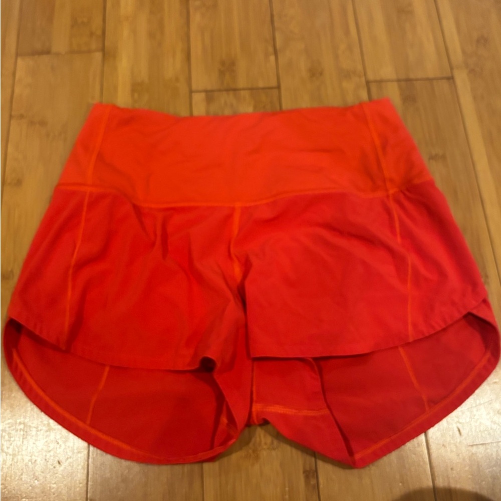 Women's Red Athletic Shorts